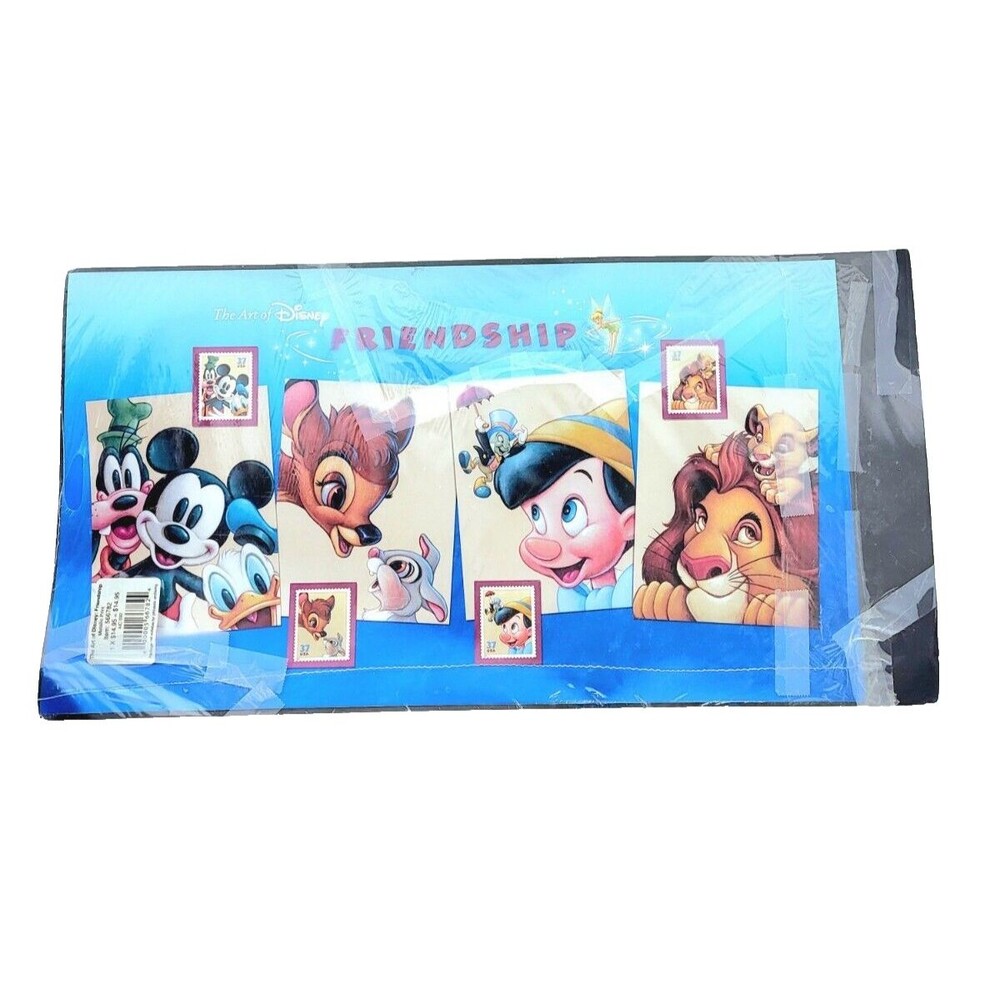 Disney Friendship US Postal Service Stamp Metallic Print Mickey Lion King Bambi